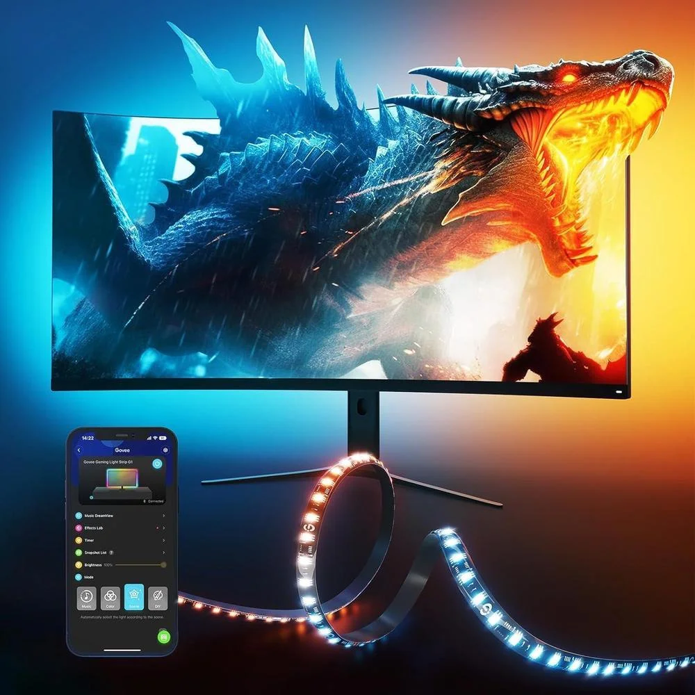 Cinta LED Govee Gaming Light G1 para Monitor 27-34 pulgadas RGBIC