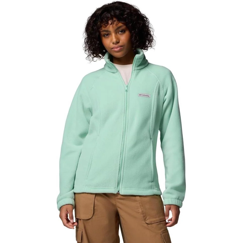 Columbia Womens Benton Springs Full Zip Fleece Jacket, New Mint, Small