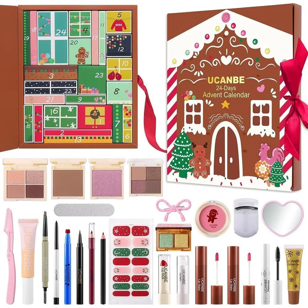 Calendario de Adviento de Maquillaje Ucanbe 24 Días