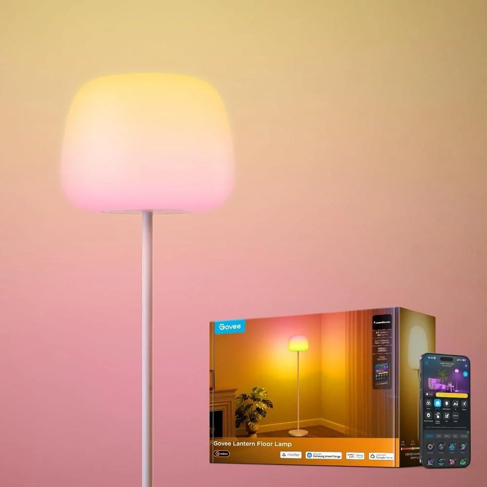Lámpara de pie Govee Lantern Halo Gradient RGBIC Smart Corner