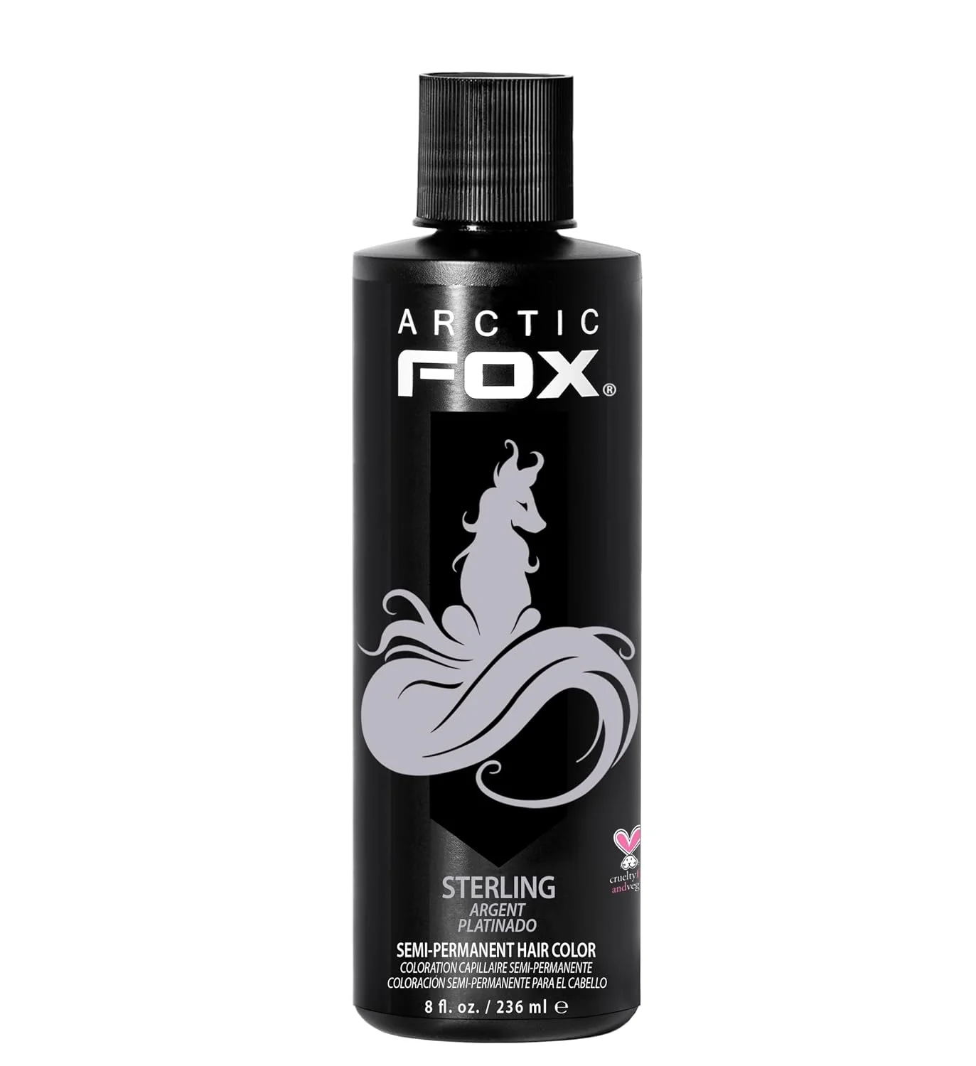 Tintura Capilar Arctic Fox Sterling Semipermanente Vegana 8 fl oz