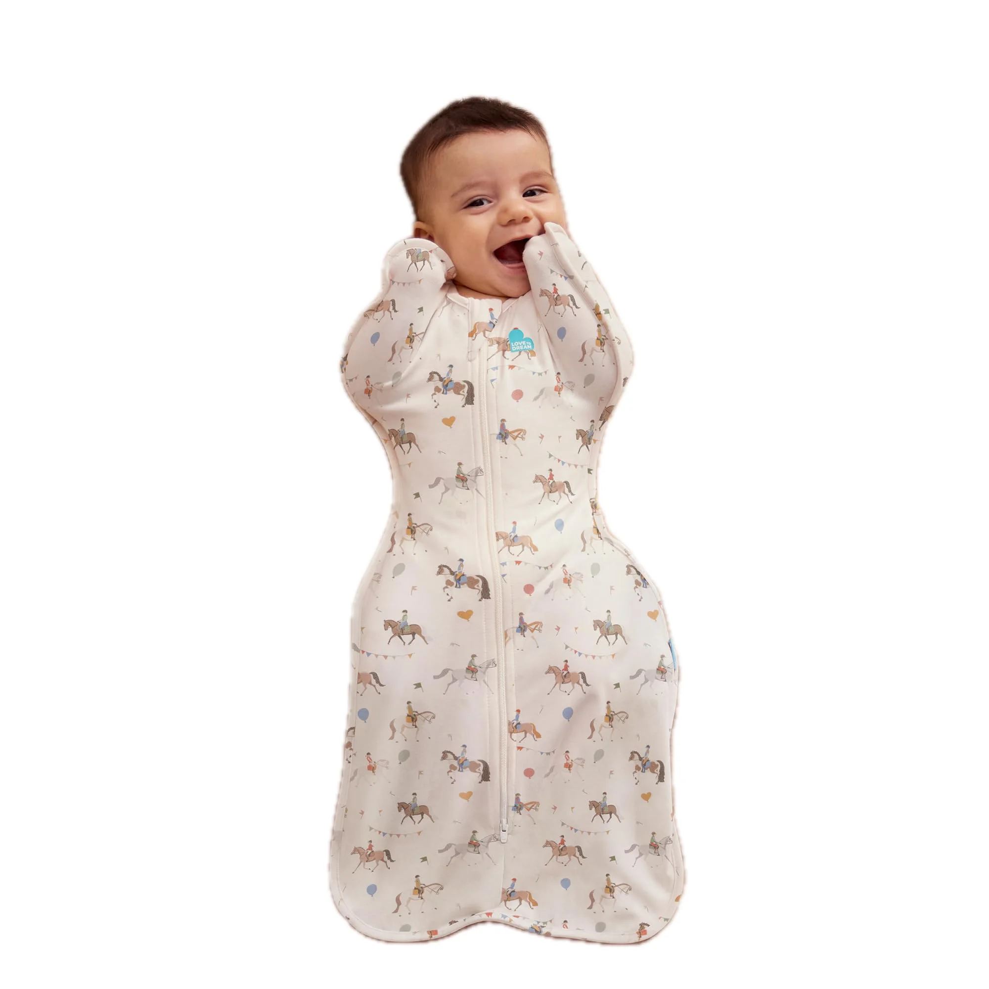 Love to Dream Swaddle Up Saco de Dormir para Bebé 1.0 TOG 5-8.5 lbs Caballo