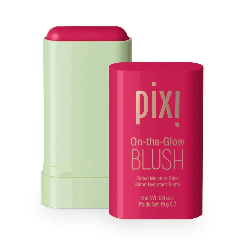 Rubor en Barra Pixi ON-THE-GLOW Cream Blush Stick Ruby Acabado Dewy