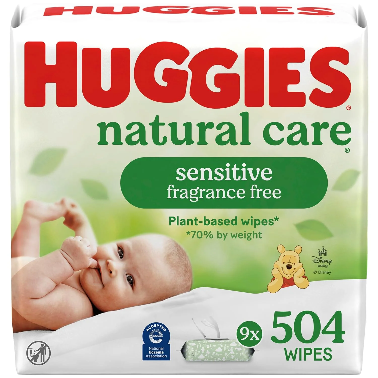 Huggies Natural Care Sensitive Toallitas Húmedas sin Fragancia para Bebé