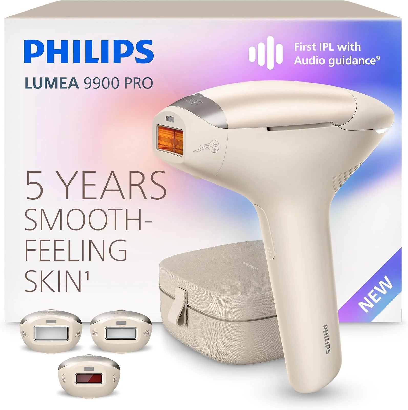 Philips Lumea IPL 9900 Pro - Depiladora IPL con SenseIQ Pro (BRC332/03)