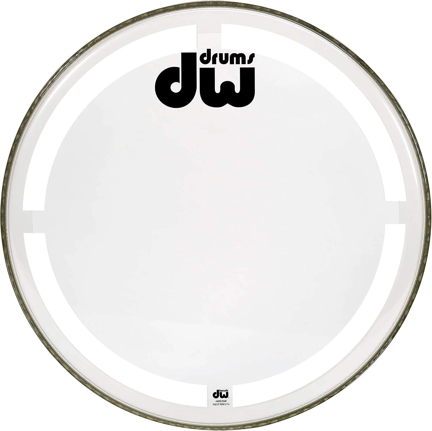 Parche de Batería Drum Workshop Coated Clear Bass Drum 22 pulgadas