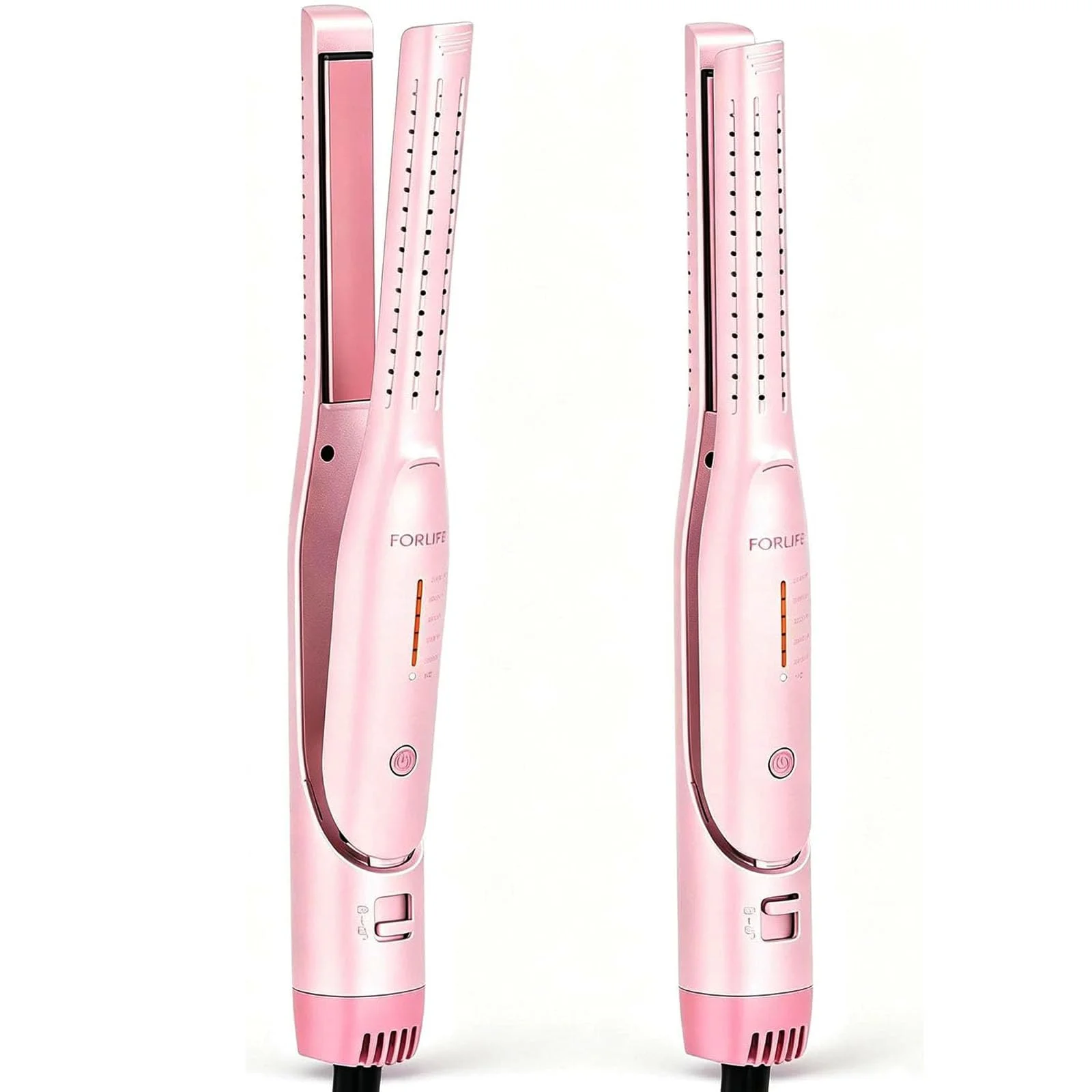 Rizador de cabello FORLIFA 2 en 1 para cabello corto, planchas flotantes 0.6 pulgadas
