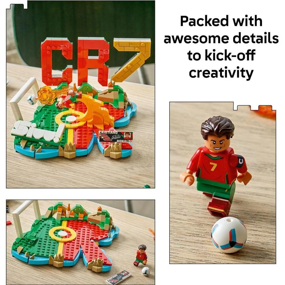 LEGO Cristiano Ronaldo Soccer Highlights Set para Niños y Niñas, Regalo Coleccionable de Fútbol, Decoración para Habitación