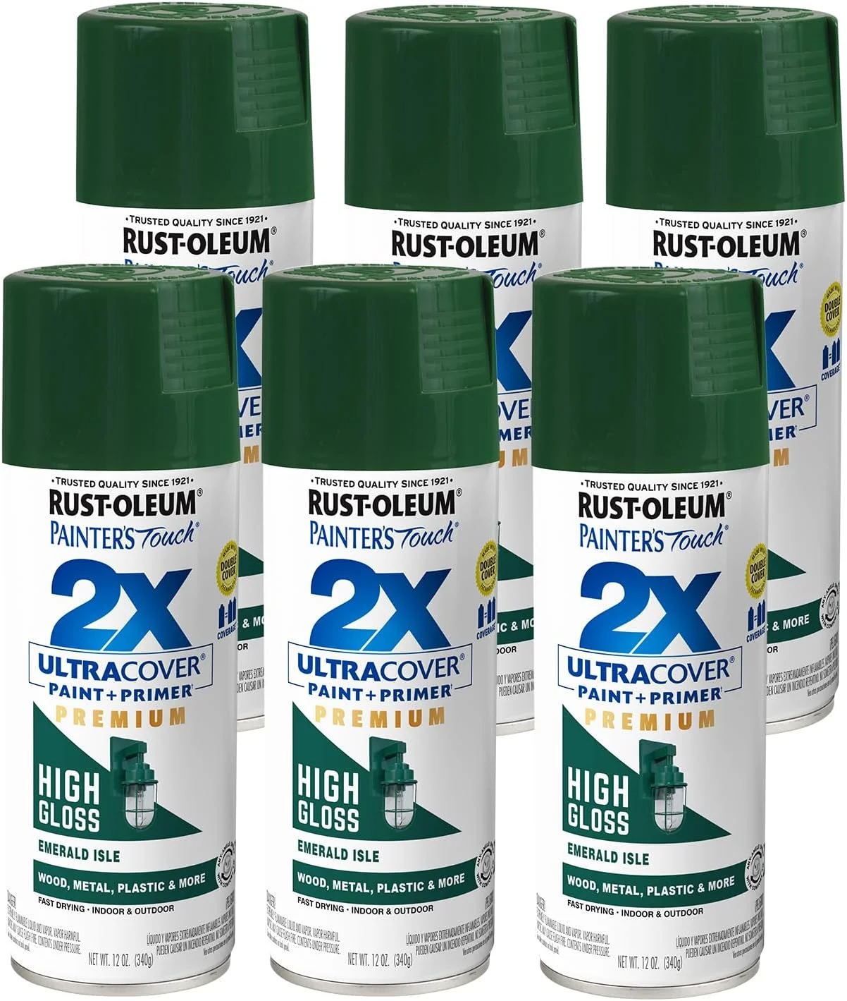 Pintura en spray Rust-Oleum Painter's Touch 2X Ultra Cover Esmeralda