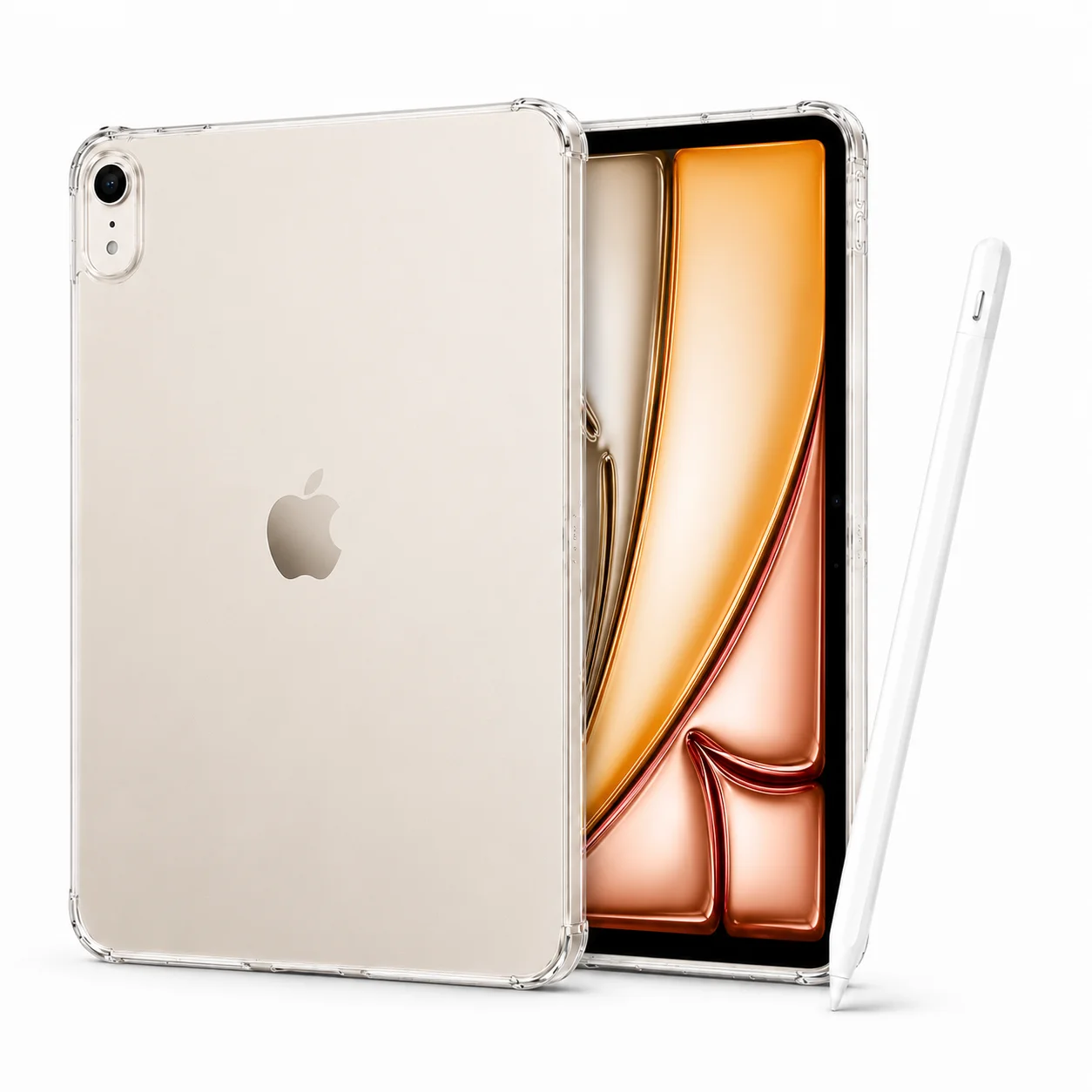 Combo iPad Air M4 + Apple Pencil USB-C + Screen Protector - Starlight