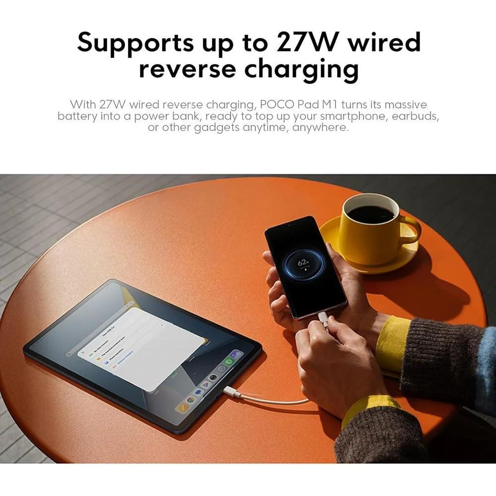 Xiaomi Poco Pad M1 Solo Wifi (Sin Llamadas Ni Texto) Pantalla 2.5k Octa Núcleo 4 Altavoces 256gb + 8gb Gris