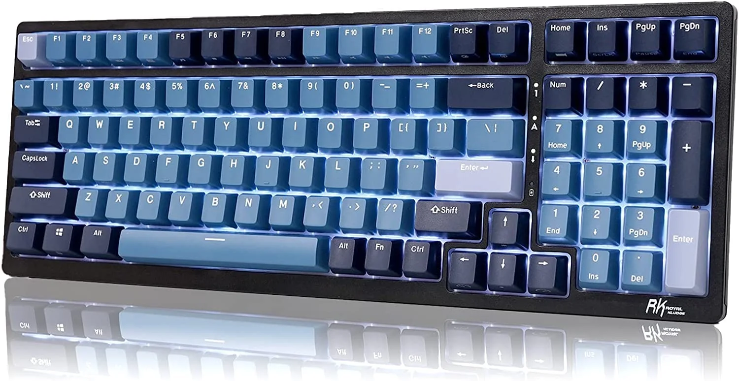Teclado mecánico inalámbrico RK Royal Kludge RK98 96% layout triple modo