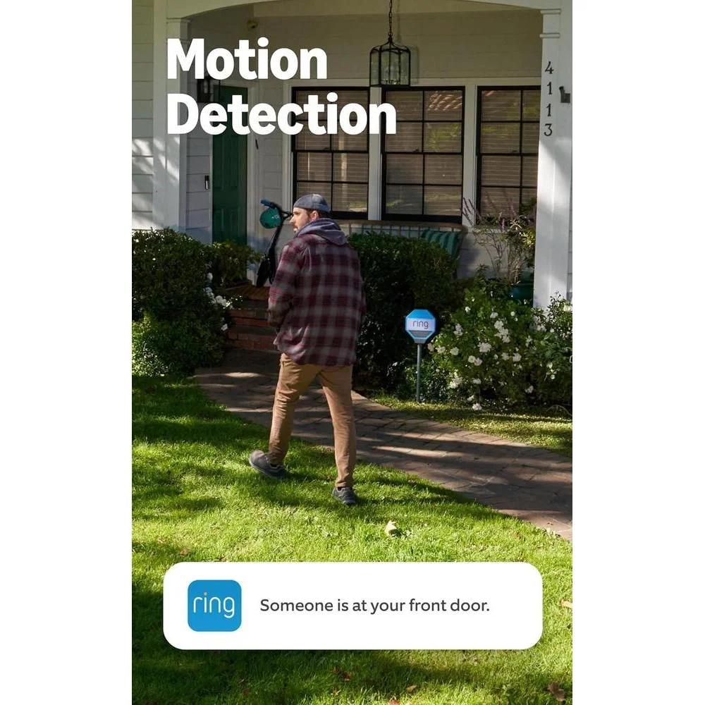 Videotimbre Ring con Retinal 2K, zoom mejorado, audio bidireccional, compatible Alexa y Chime para alertas en tiempo real