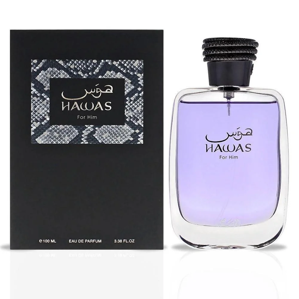 RASASI Hawas For Him & Hawas Fire Eau De Parfum Sprays, fragancias masculinas frescas e intensas con aromas duraderos y refinados