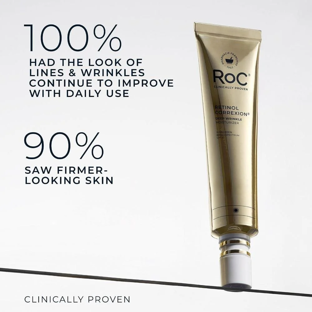 RoC Retinol Crema Facial Antie. SPF 30, Niacinamida 29.57ml