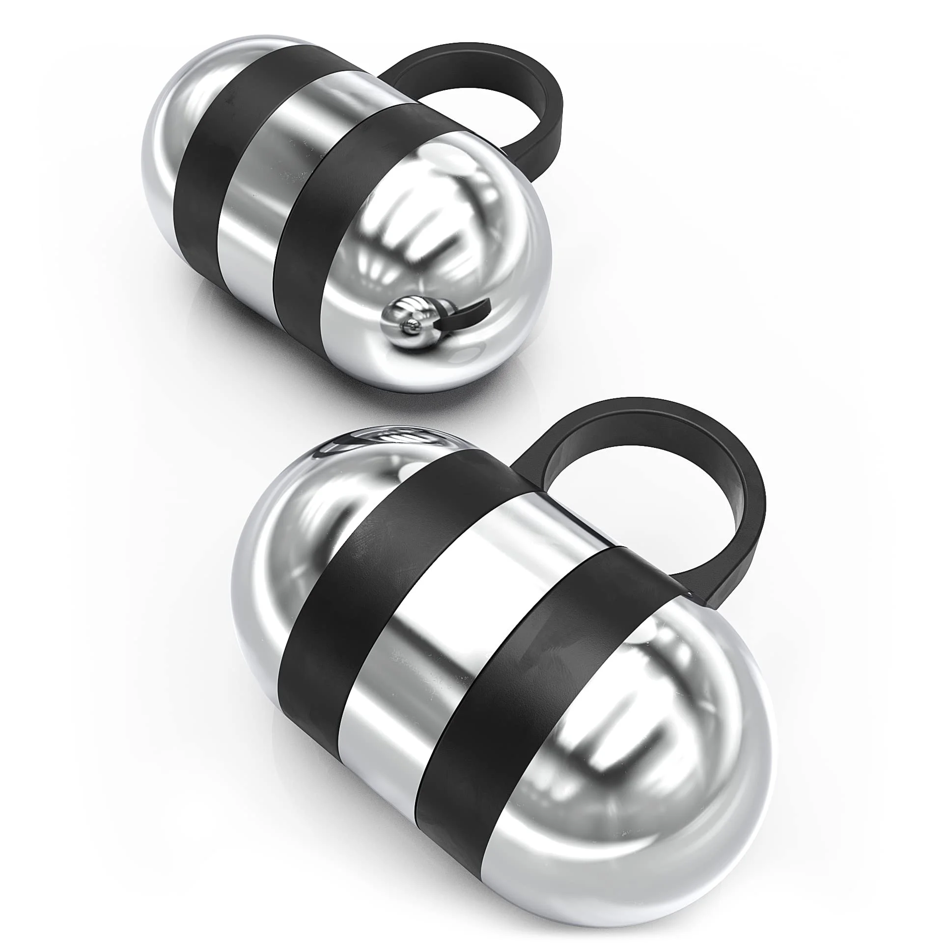 Synergee 2 lb Cardio Hand Weights – Stainless Steel Pair