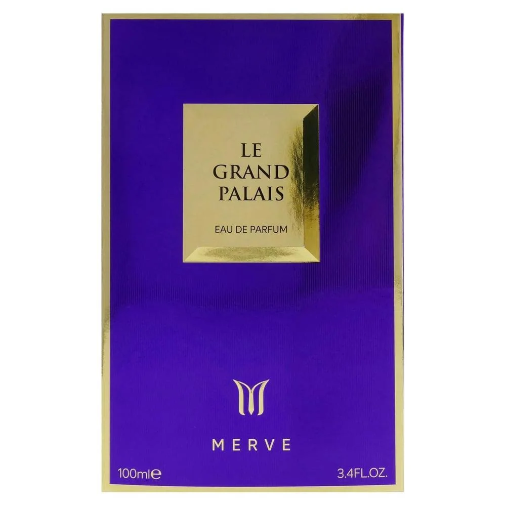 Merve Le Grand Palais para mujer, Eau de Parfum, una fragancia majestuosa con notas de frutas y maderas