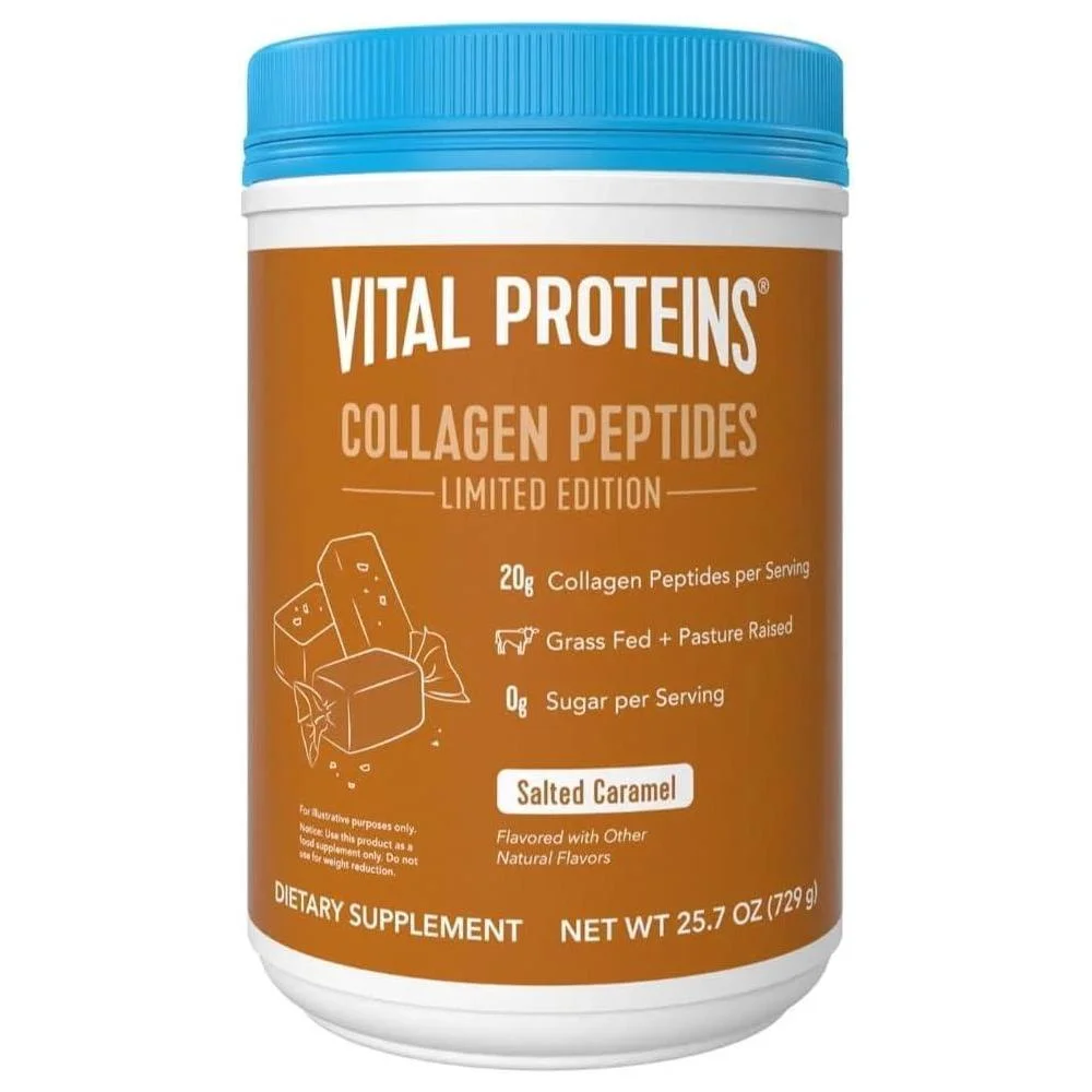 Vital Proteins péptidos de colágeno sabor caramelo, mejora salud de articulaciones, huesos, cabello y uñas