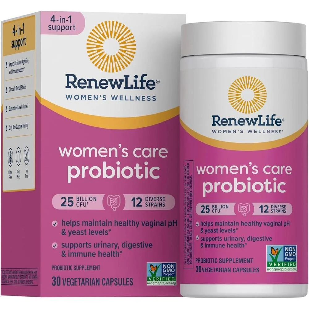 Renew Life Women's Probiotic 25 Billion CFU | 30 Vegetarian Capsules - 30 Count (Pack of 1)