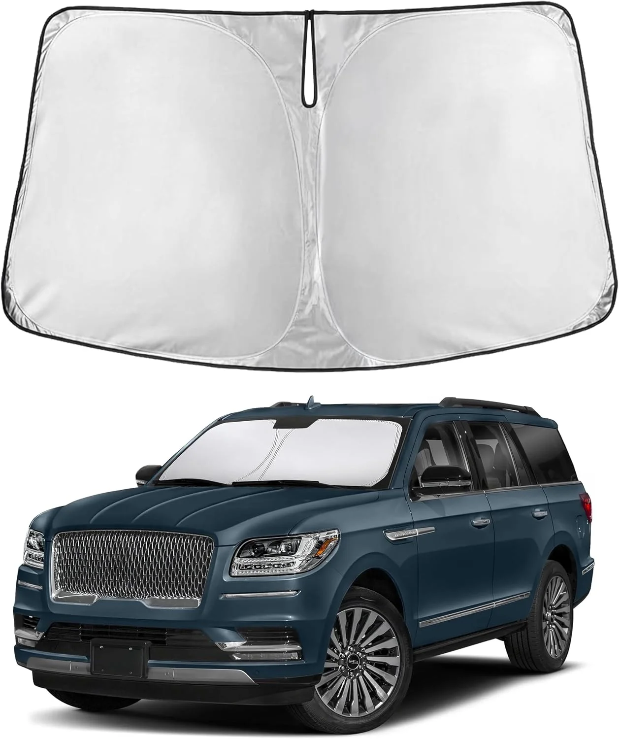 Parasol para parabrisas EcoNour compatible con Lincoln Navigator 2018-2025