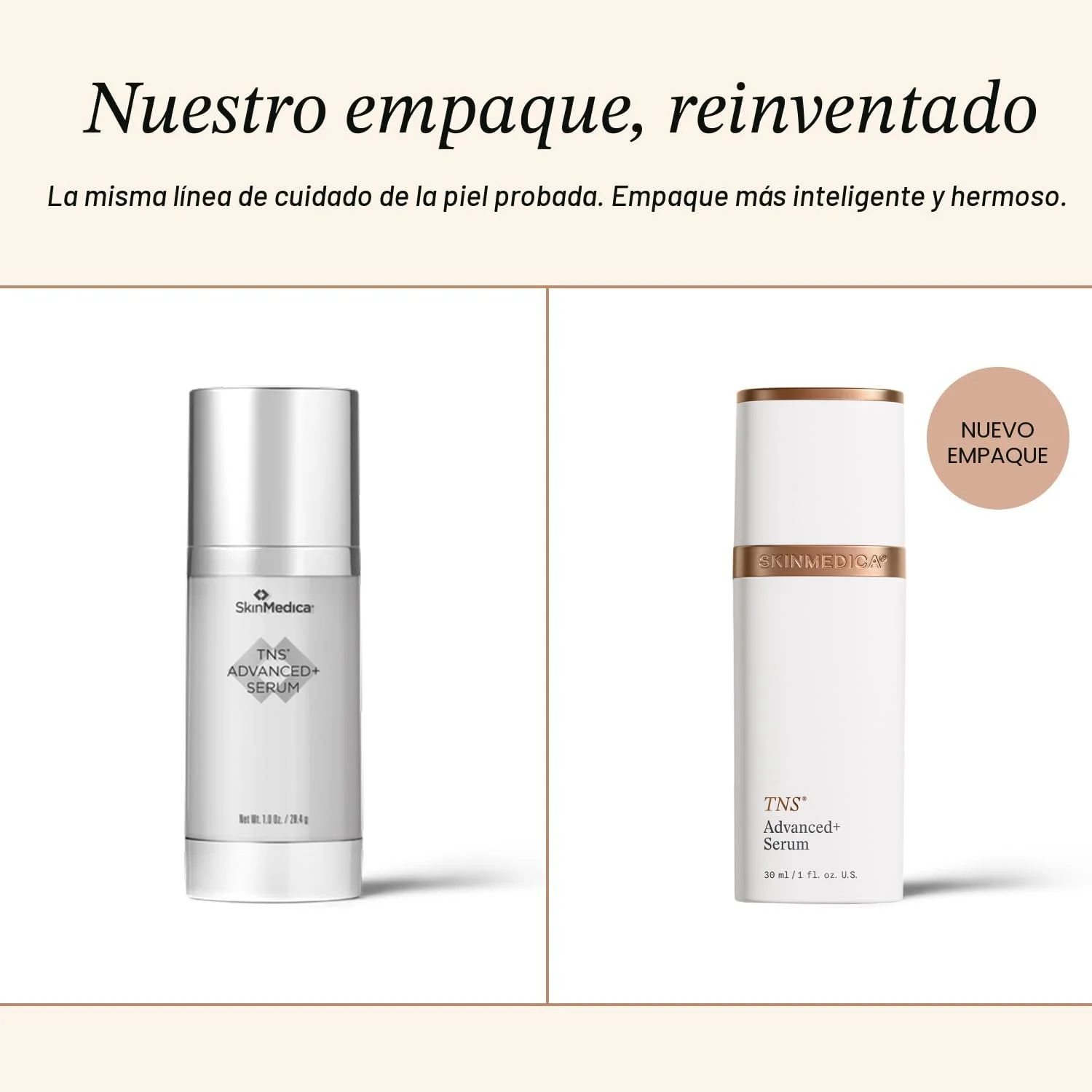 SkinMedica TNS Advanced+ - Suero Facial Multipéptido Antiedad (28.4 ml)