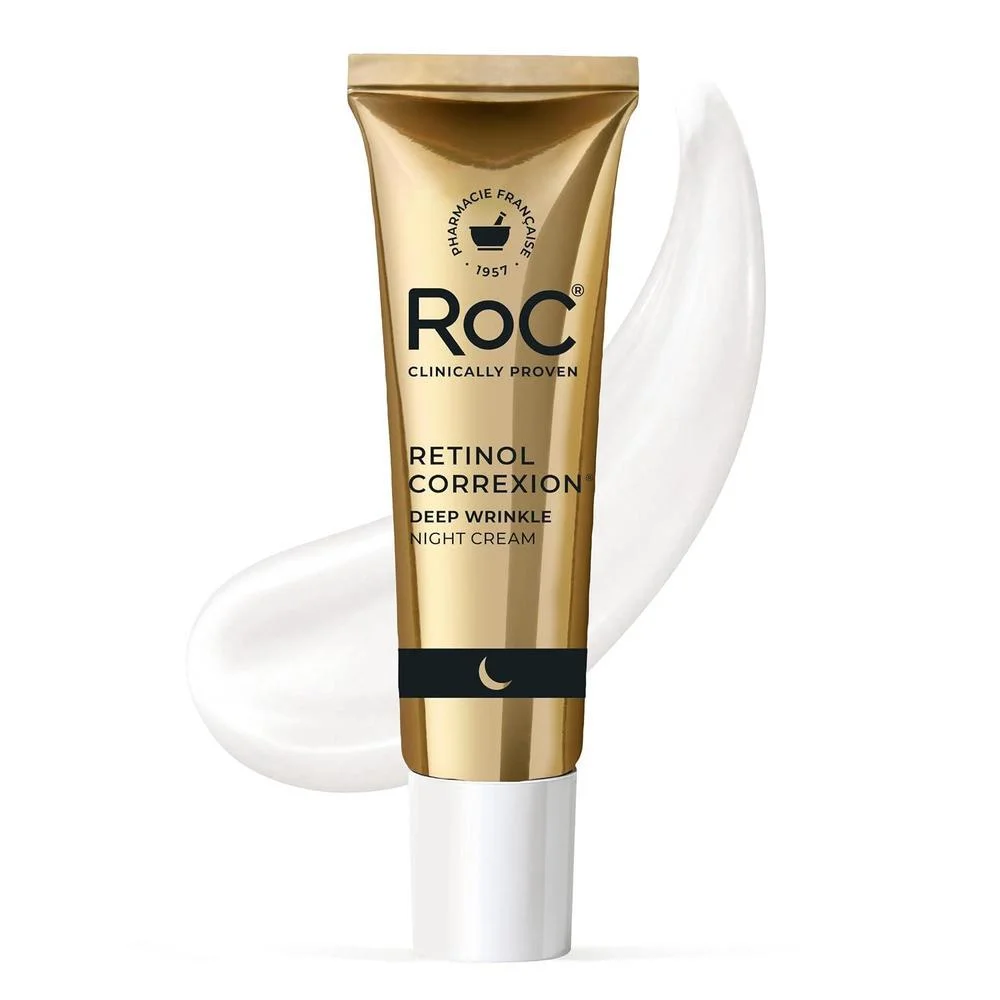 RoC Retinol Correxion Crema De Noche Antienvejecimiento 0.5% Con Manteca De Karité Y Ácido Glicólico 15ml