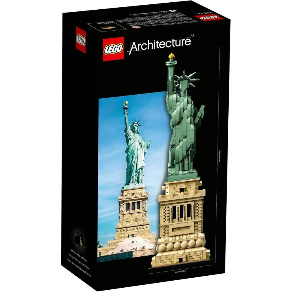 LEGO Architecture 21042 Set de Construcción Estatua de la Libertad - Recuerdo Coleccionable de Nueva York para Decoración Hogareña