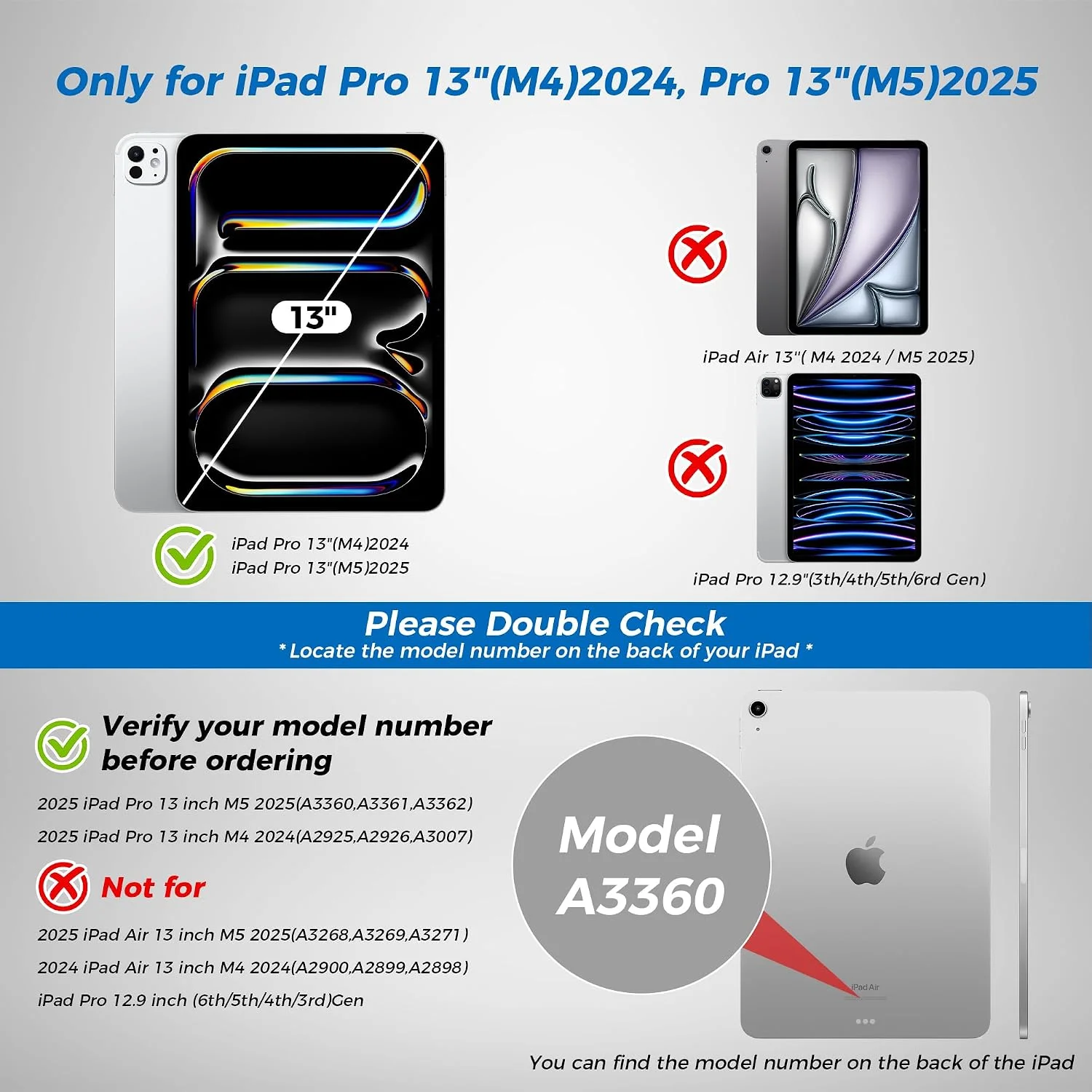 Funda con Teclado Magnético mobee para iPad Pro 13" (M4/M5) - Blanco