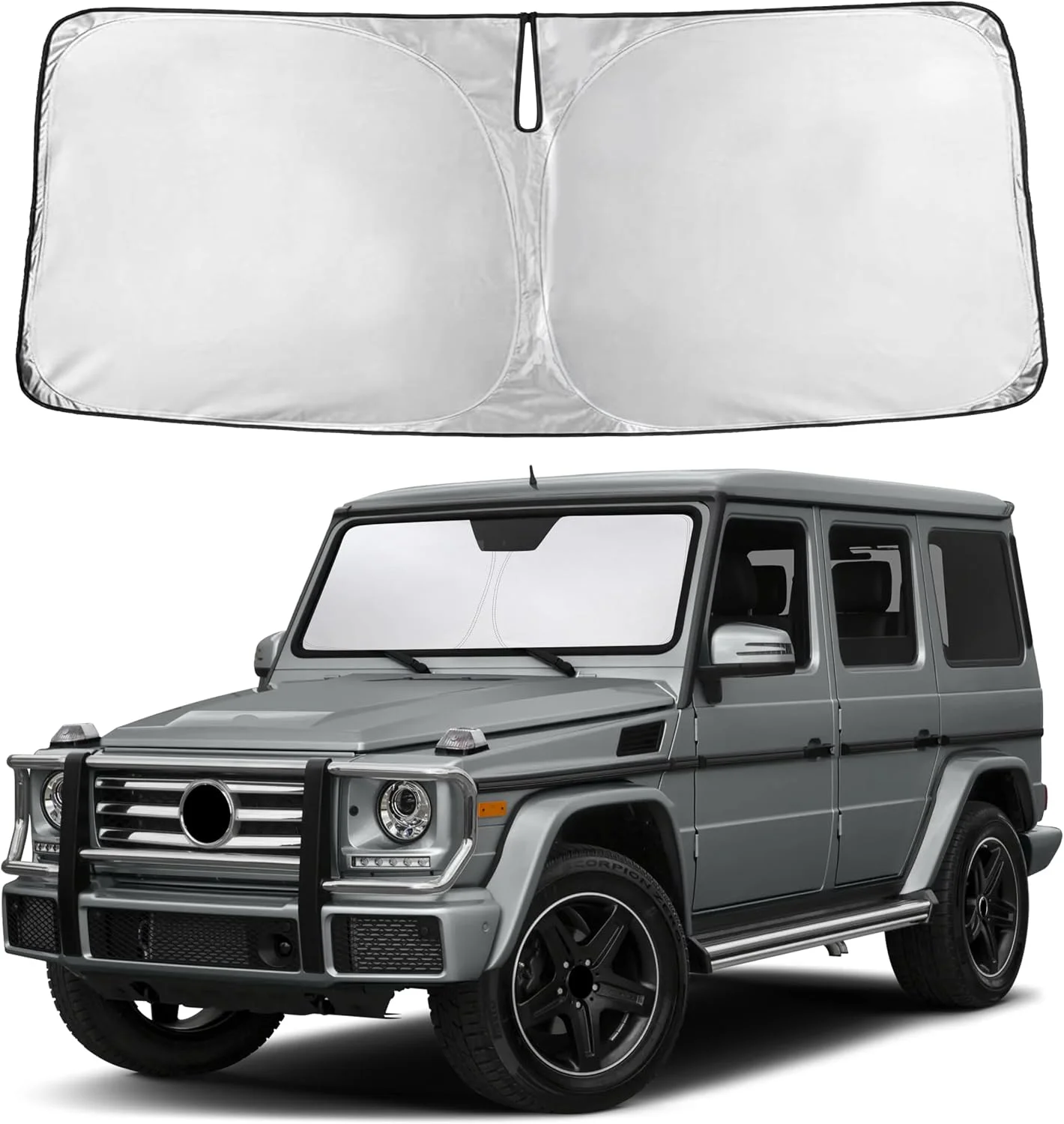 Parasol para parabrisas EcoNour compatible con Mercedes-Benz Clase G 1990-2018