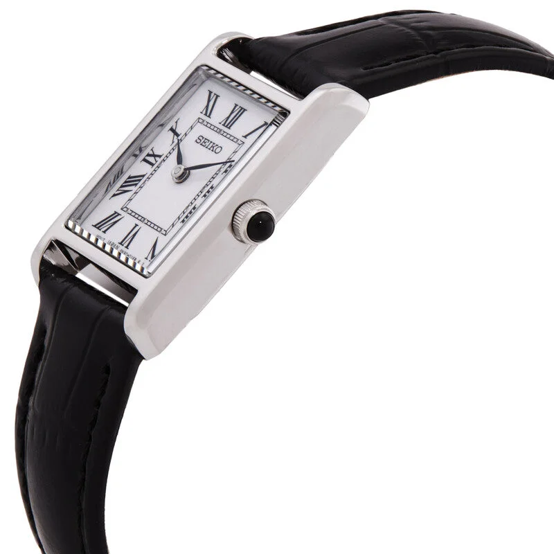Reloj Seiko Classic Cuarzo - Esfera Blanca, Dama 19.6mm (SWR107P1)