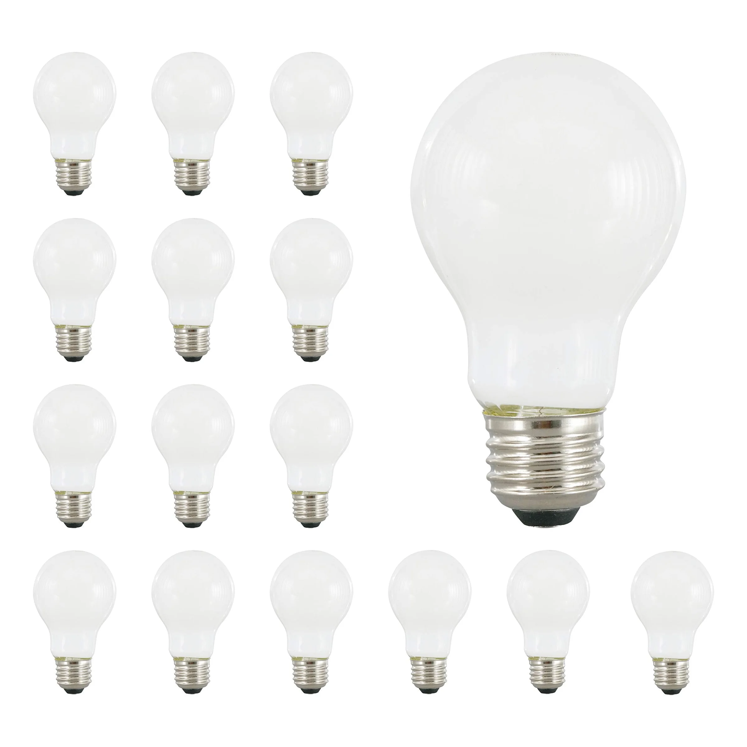 Ampolleta LED Ledvance Sylvania A19 8W equivalente 60W luz blanca cálida pack 16 unidades