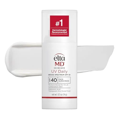 Protector Solar EltaMD UV Daily Face Sunscreen Moisturizer SPF 40 con Óxido de Zinc