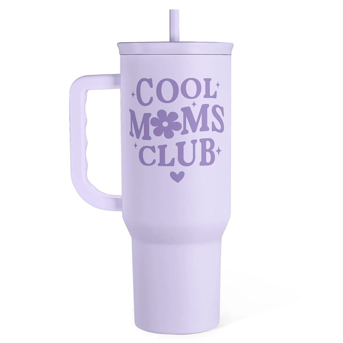 Vaso térmico Sandjest Cool Mom Club acero inoxidable con asa 40oz