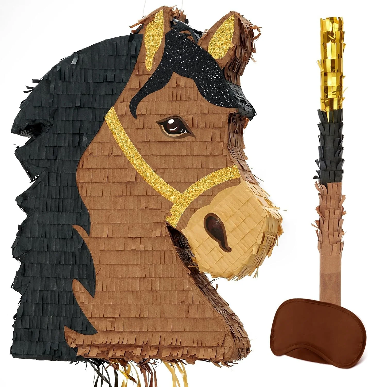 Piñata Caballo Marrón Wernnsai para Fiesta Temática Vaquero