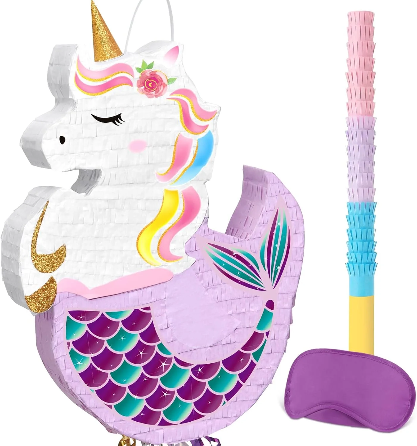 Piñata Unicornio Sirena WERNNSAI para fiestas infantiles