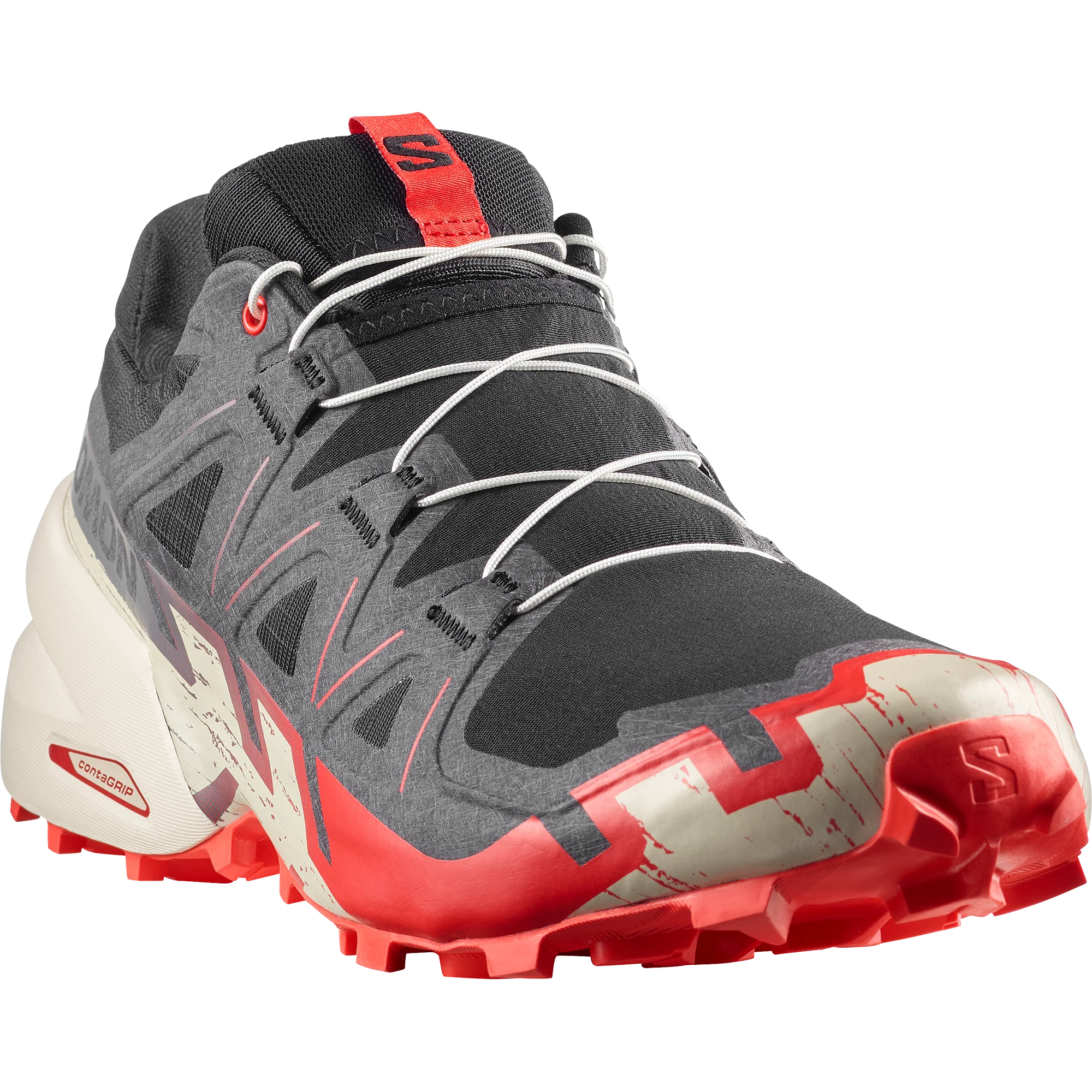 Salomon Speedcross 6 Black Fiery Red