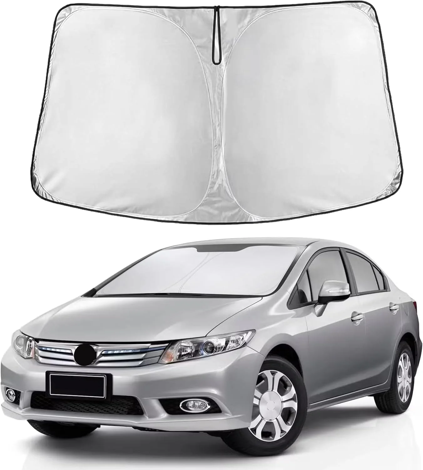 Parasol para parabrisas EcoNour compatible con Honda Civic 2006-2011