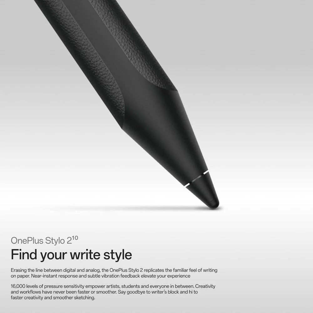 Stylus OnePlus Stylo 2 con Sensibilidad de 16000 Niveles, Anclaje Magnético, Batería Larga y Soporte de Inclinación