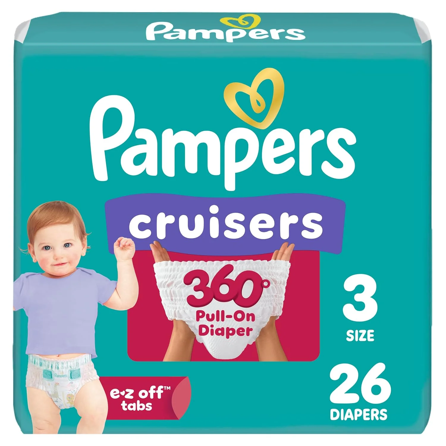 Pampers Cruisers 360 Pañales Tipo Calzoncito para Bebé Tallas 3 a 8