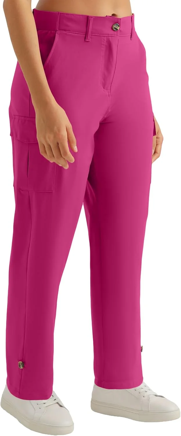 Pantalón capri cargo para senderismo mujer Xingpaozhe ligero con bolsillos
