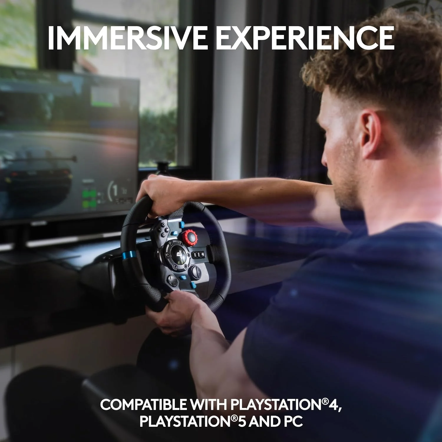 Logitech G29 Driving Force - Volante y pedales (PS5/PS4/PC)