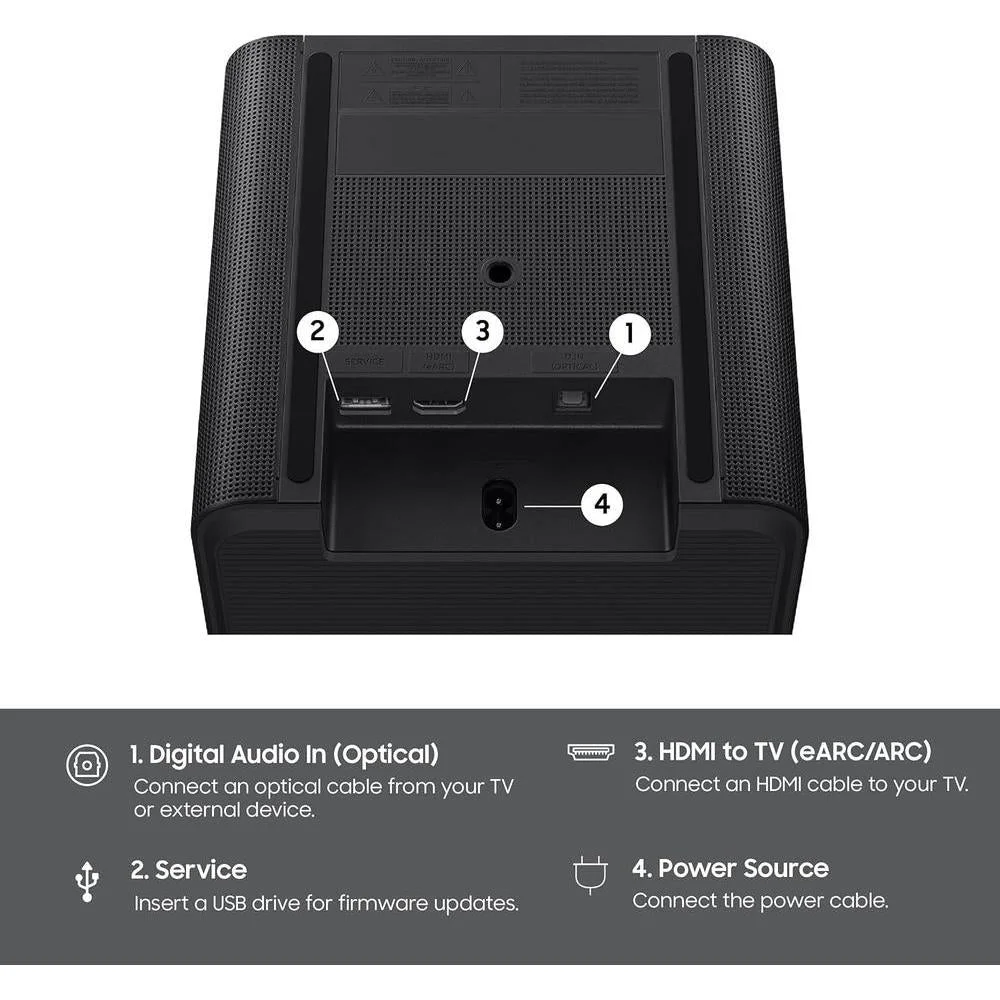 Samsung Music Studio 7 Altavoz Inteligente con Dolby Atmos, Q-Symphony, WiFi y Bluetooth, Modelo 2026