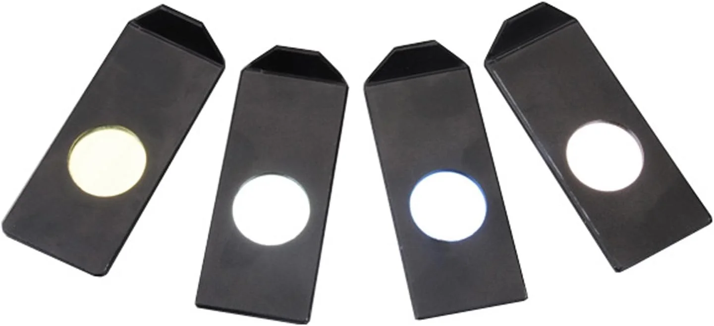Microscopio Filtros de color AmScope CF-4 para iluminadores de fibra óptica