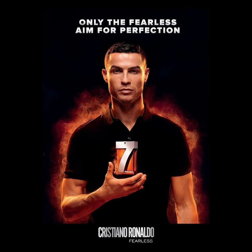 Cristiano Ronaldo Fearless: Colonia vegana duradera, fragancia floral amaderada picante para hombres, Eau de Parfum
