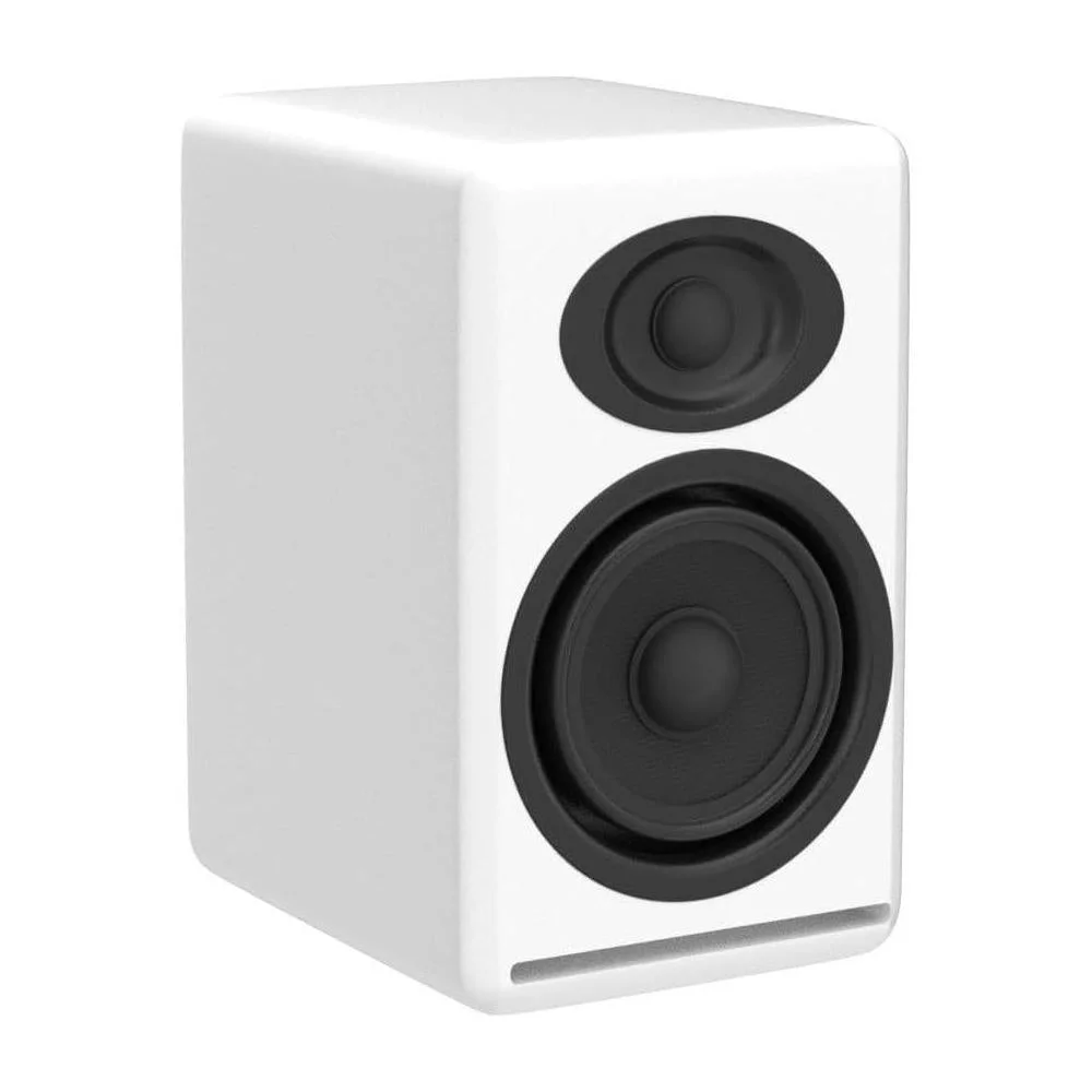 Audioengine P4 Altavoces pasivos de estantería de 2 vías en color blanco para sonido estéreo de alto rendimiento
