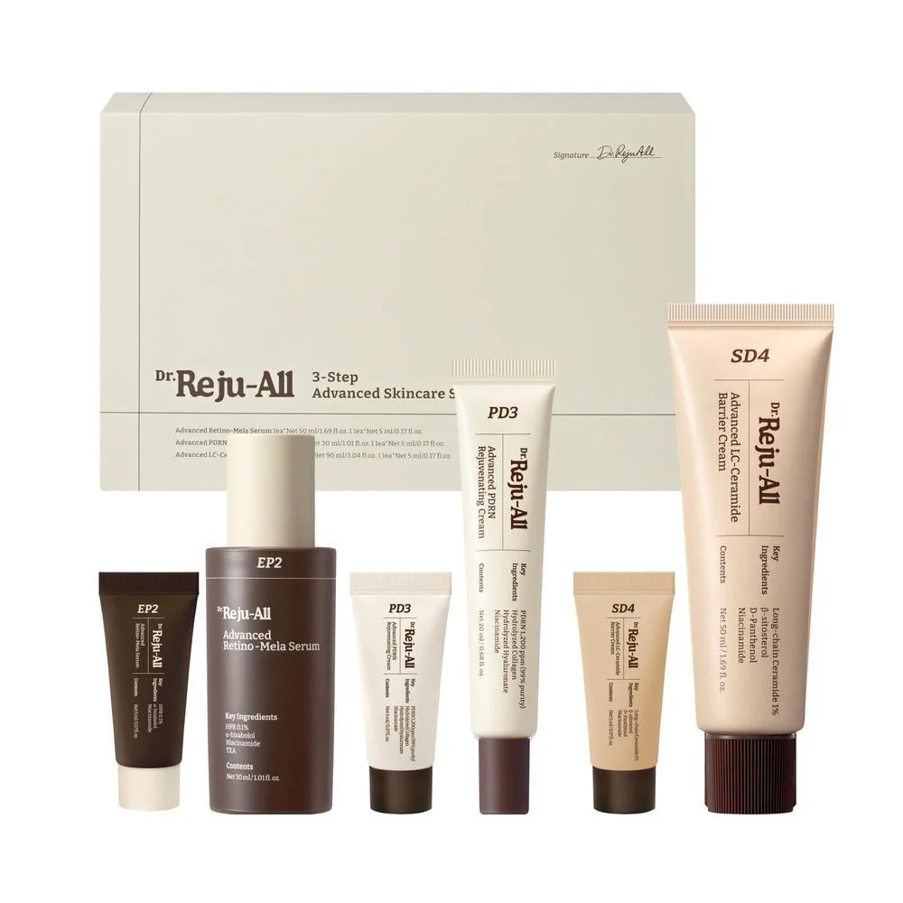 Set de Tratamiento Dr.Reju-All Advanced Skincare System con Retinol HPR, Crema PDRN y Barrera de Ceramidas