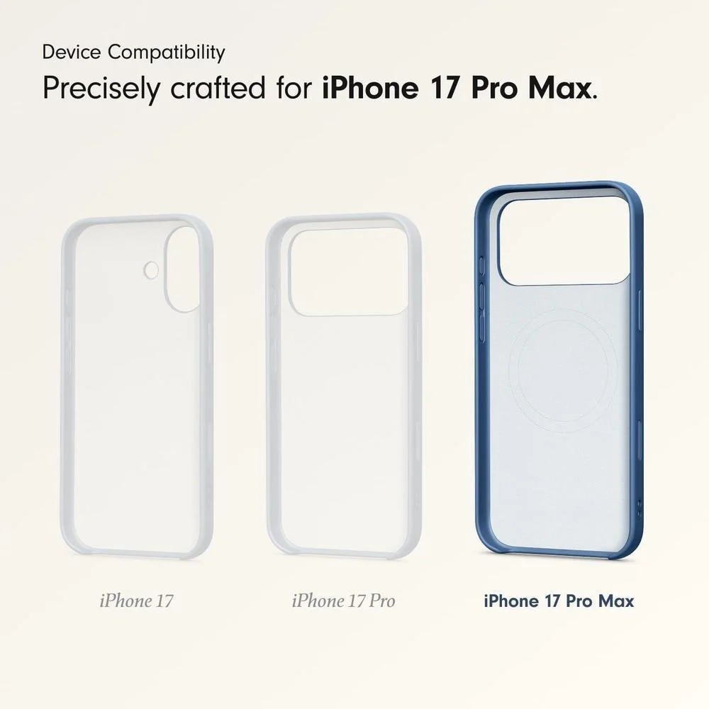 Funda atril para iPhone 17 Pro Max con MagSafe, control de cámara, soporte y cordón, acabado mate y forro de microfibra