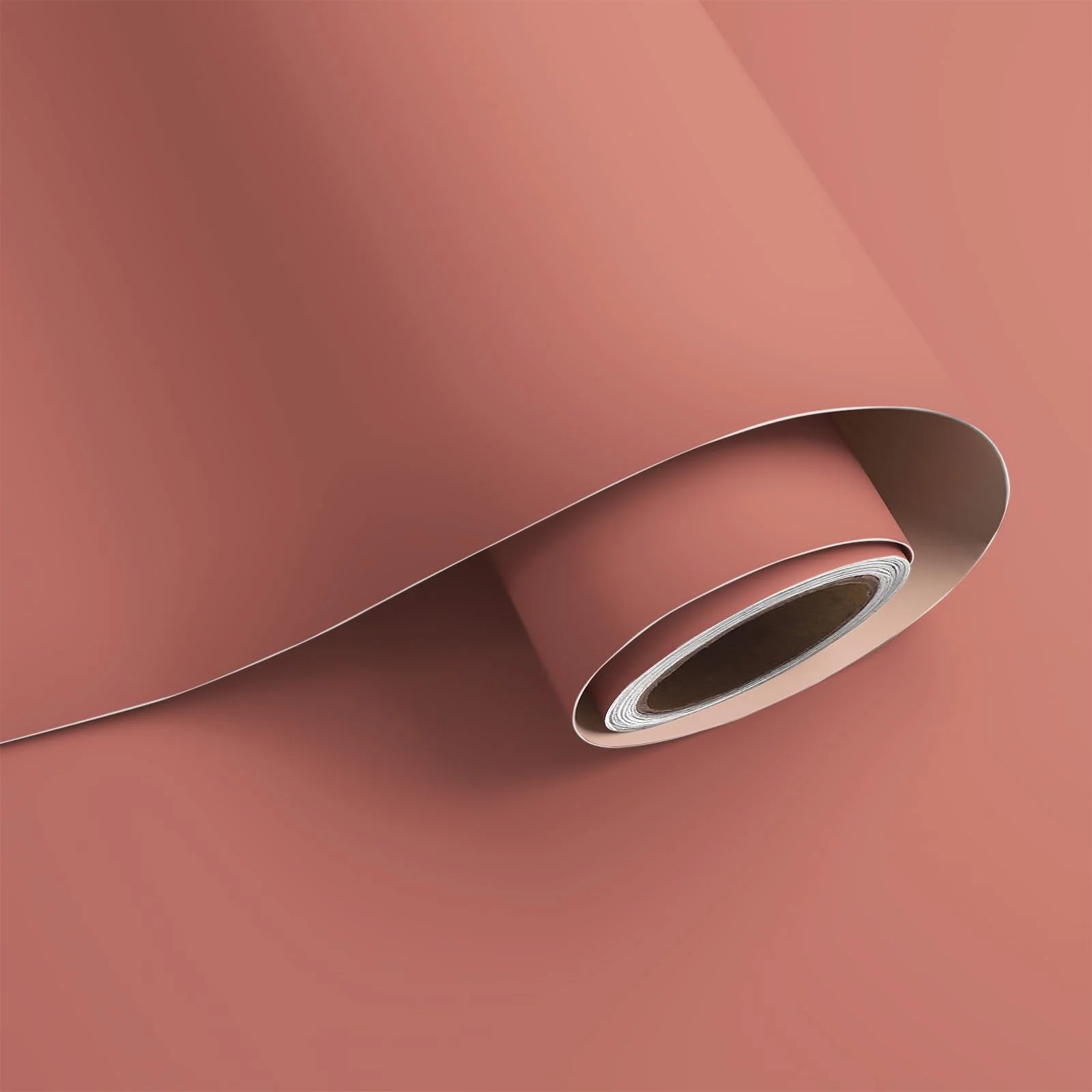 Papel mural autoadhesivo Varypaper 15.7" x 315" rosa coral waterproof removible