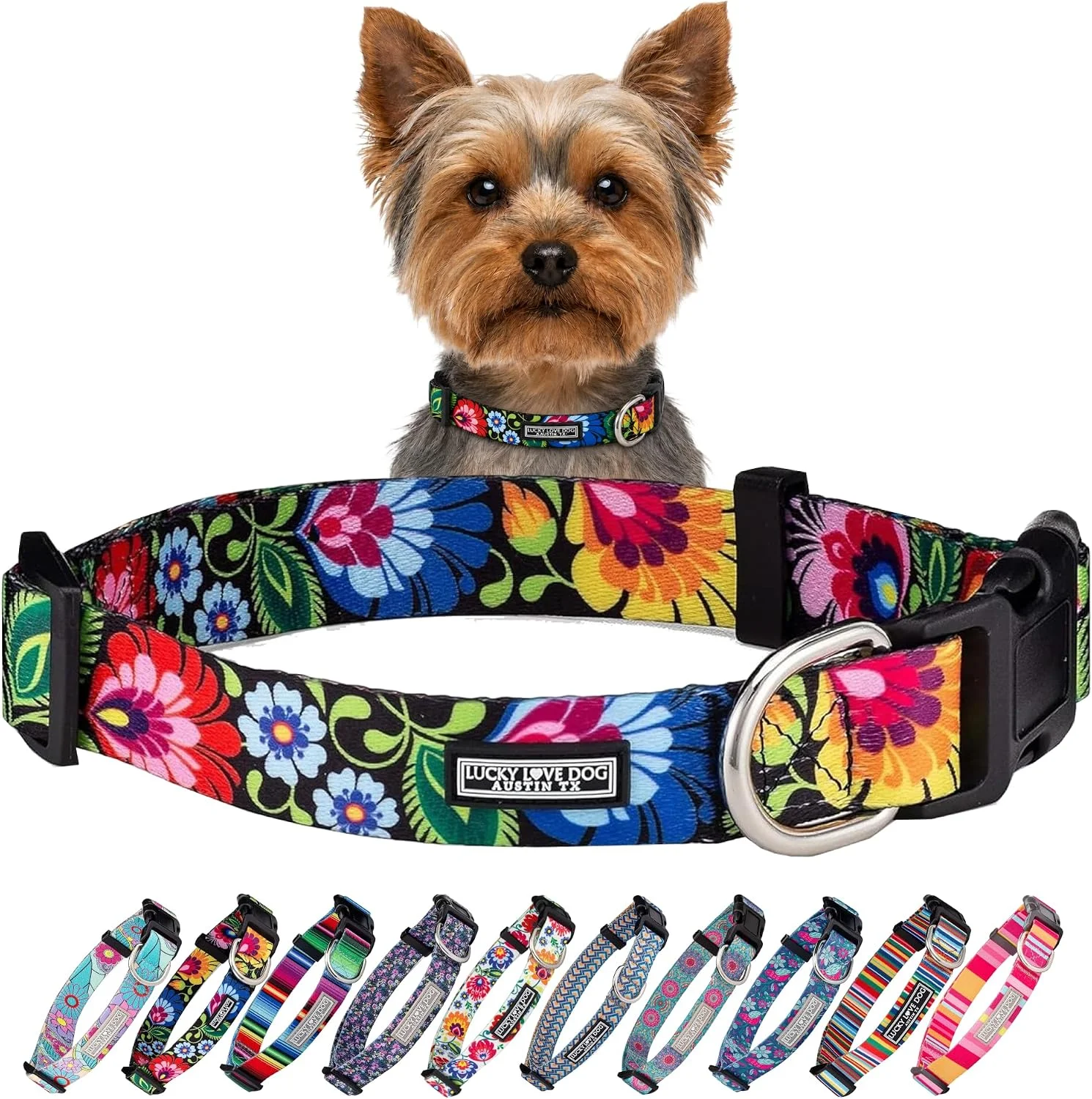 Collar para perros Lucky Love Dog Blackbird talla X-Small