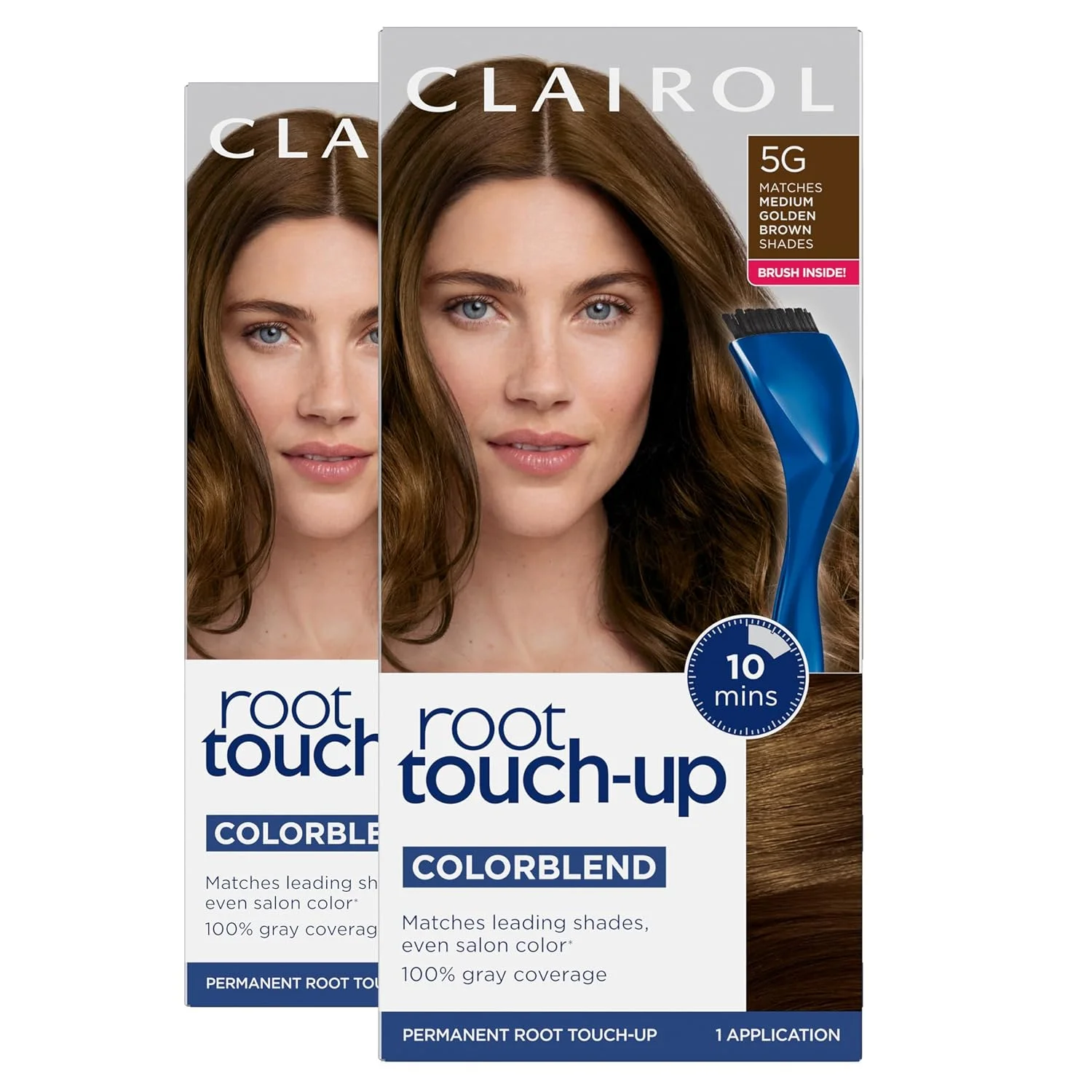 Tintura permanente Clairol Root Touch Up 5G Castaño Dorado Medio Pack 2